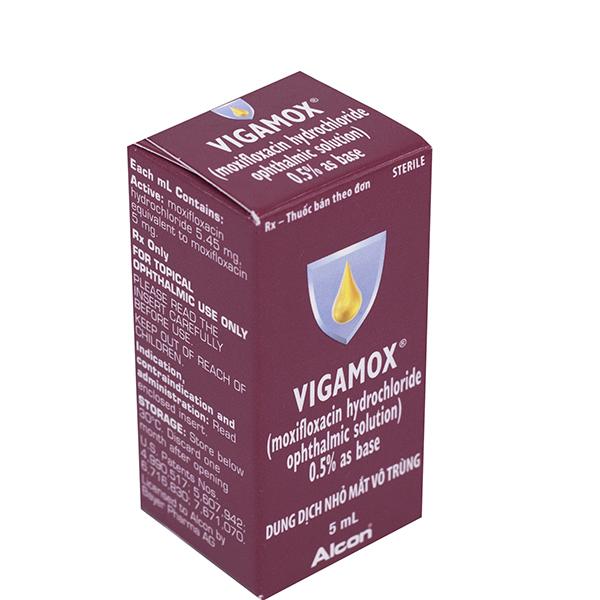 Vigamox eye (Moxifloxacin) Alcon Nhỏ Mắt Mỹ  (C/5ml)