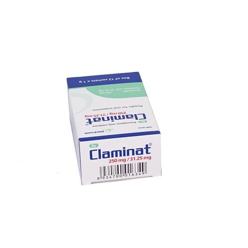 Claminat 250/31.25 (Amoxicillin, Acid Clavulanic) Imexpharm (H/12g)
