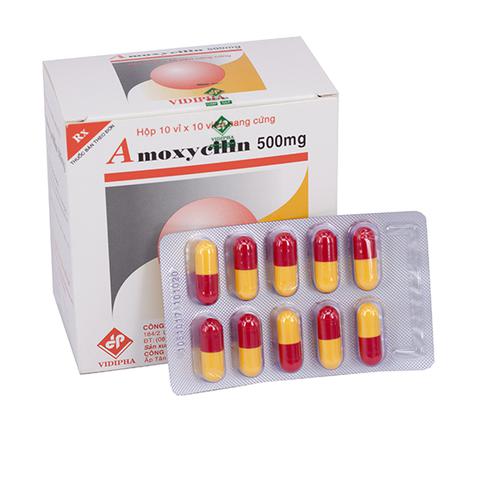 Amoxycilin 500mg Vidipha (H/100v)
