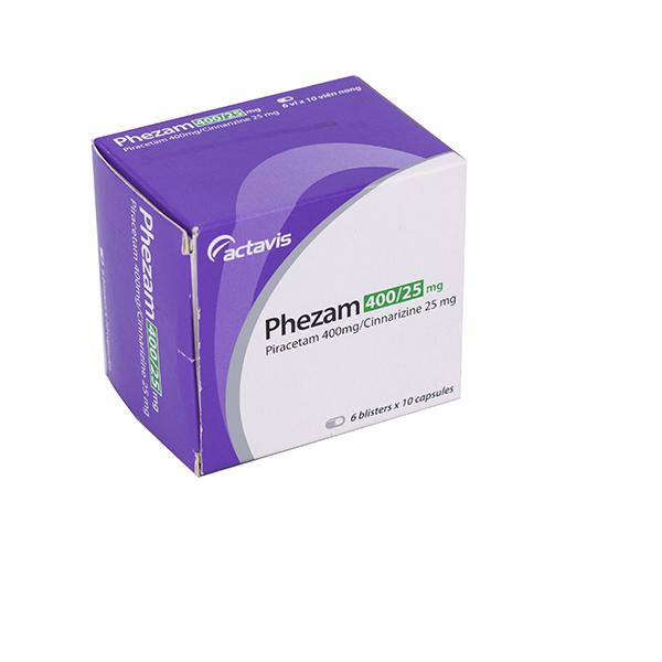 Phezam 400/25mg (Piracetam, Cinnarizin) Actavis (H/60v)