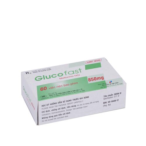 Glucofast 850mg (Metformin) Mebiphar (H/60v)