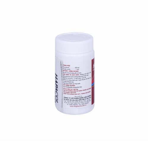 Hapacol (Paracetamol) 650mg DHG Pharma (C/100v)
