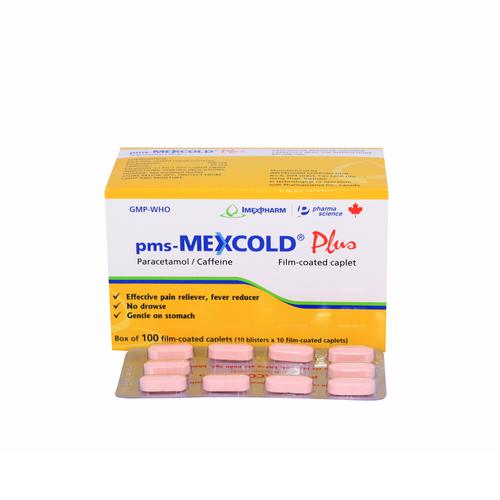 Mexcold Plus (Acetaminophen, Caffeine) Imexpharm (H/100v)