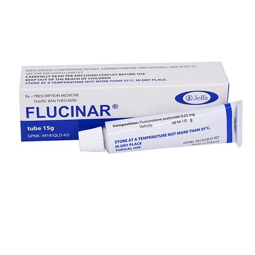 Flucinar  Cream (Fluocinolon acetonid) Jelfa (Tuýp/15gr)
