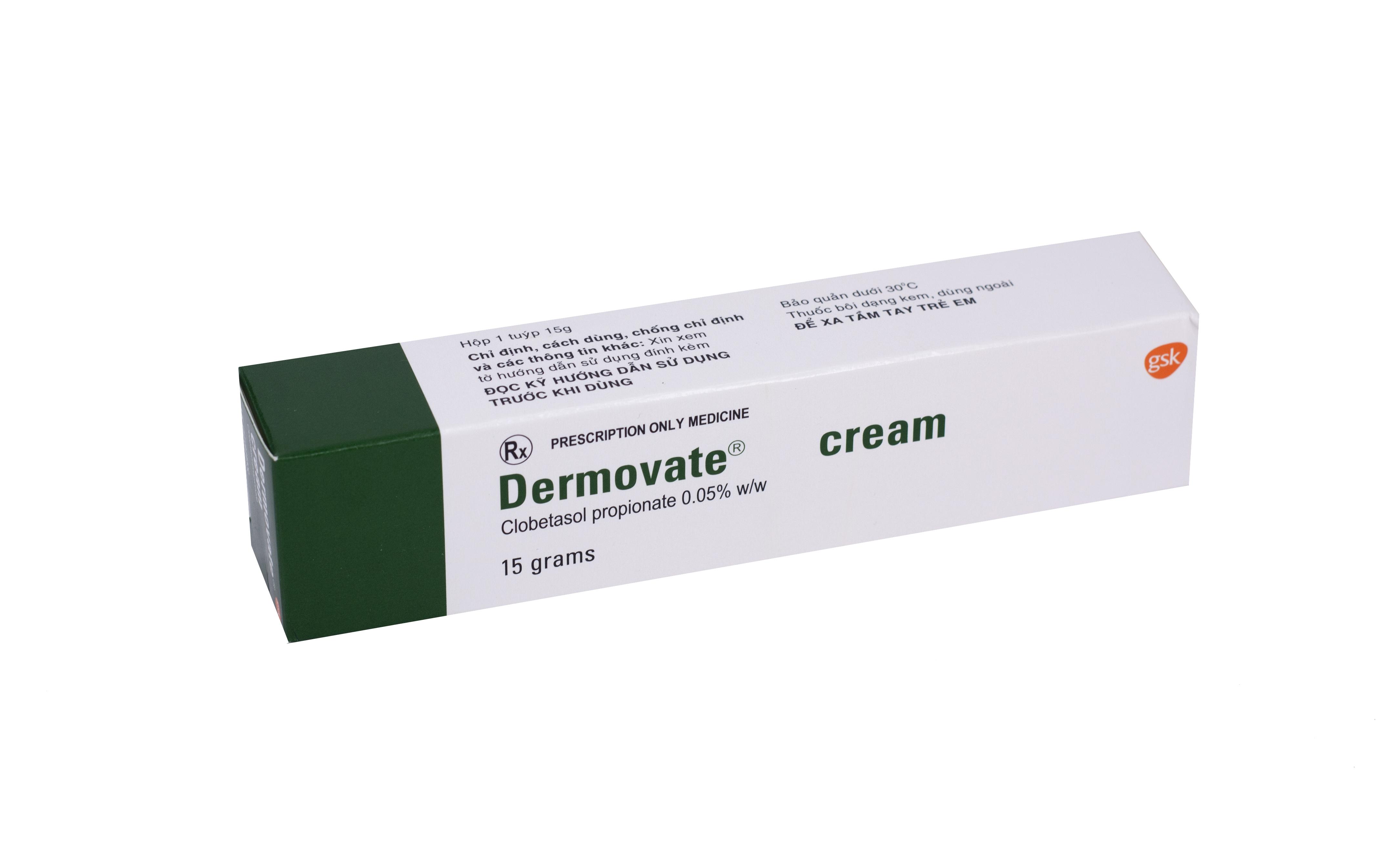 Dermovate Cream (Clobetasol) GlaxoSmithKline (Tuýp/15gr)