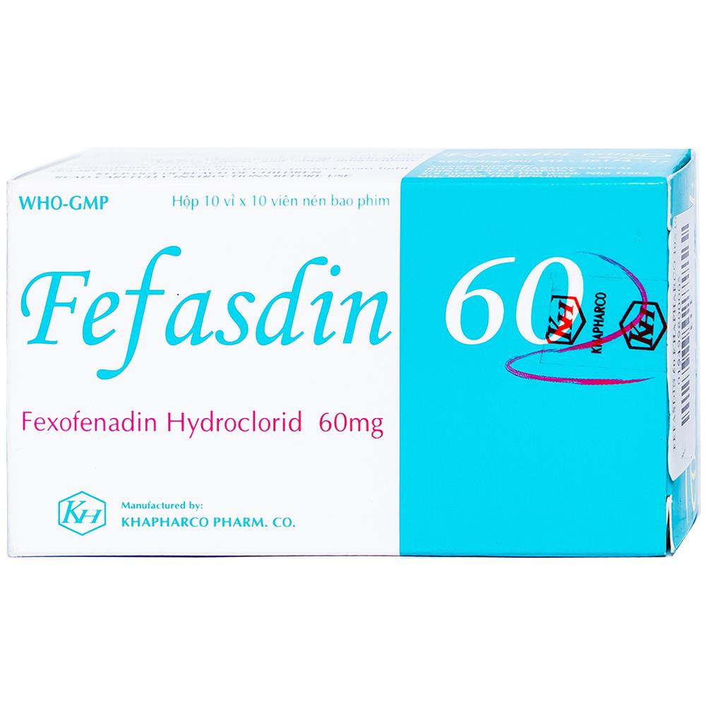 Fefasdin 60mg (Fexofenadin) Khapharco (H/100v)