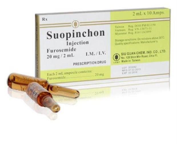Suopinchon (Furosemid) 20mg/2ml Siu Guan Chem (H/10o/2ml)