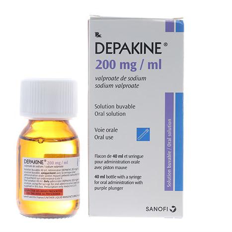 Siro trị động kinh Depakine 200mg/ml (Valproat Natri) Sanofi (C/40ml)