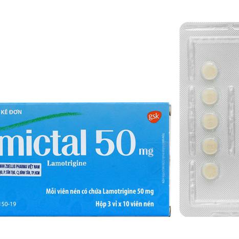 Lamictal 50mg (Lamotrigine) GSK (H/30v)