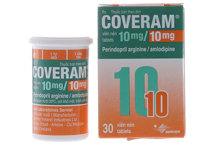 Coveram 10mg/10mg (Amlodipin, Perindopril) Servier (C/30v)