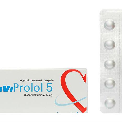 SaVi Prolol 5mg (Bisoprolol) (Lốc/10h/30v)