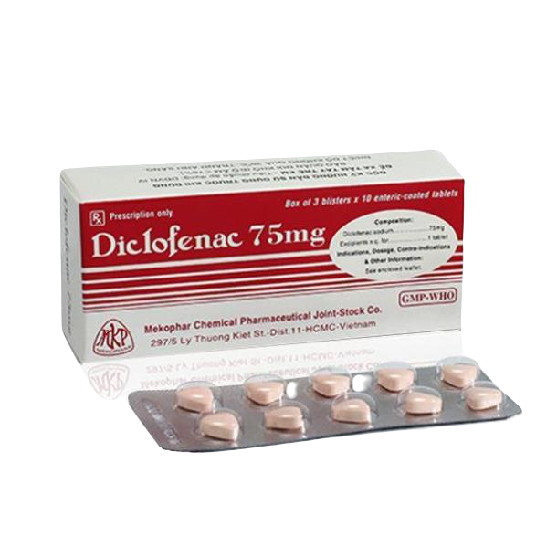 Diclofenac 75mg Mekophar (H/30v)