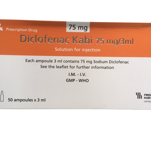 Diclofenac Kabi 75mg/3ml Bidiphar (H/50 ống/3ml)