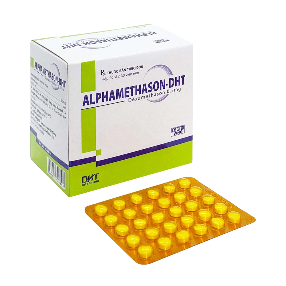Alphamethason DHT (Dexamethasone) 0,5mg Hataphar (H/600v)