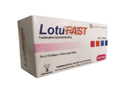 Lotufast (Fexofenadin) 60mg Armephaco (H/100v)
