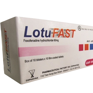 Lotufast (Fexofenadin) 60mg Armephaco (H/100v)