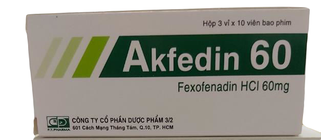 Akfedin 60 (Fexofenadine) DP 3/2 (H/30v)
