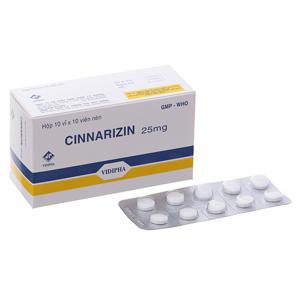 Cinarizin 25mg Vidipha (H/100v)