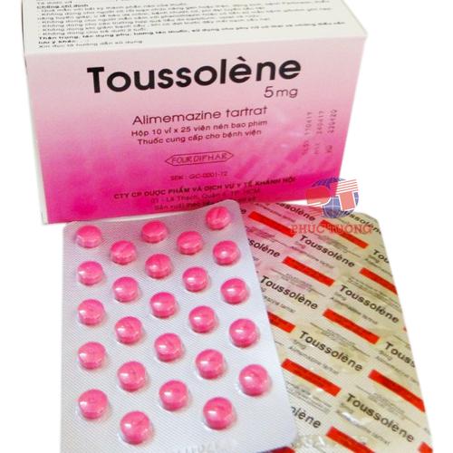 Toussolene (Alimemazin) 5mg Thành Nam (H/250v)