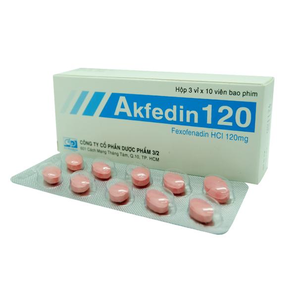 Akfedin 120 (Fexofenadine) DP 3/2 (H/30v)
