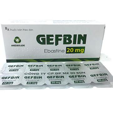 Gefbin (Ebastin) 20mg Medisun (H/30v)