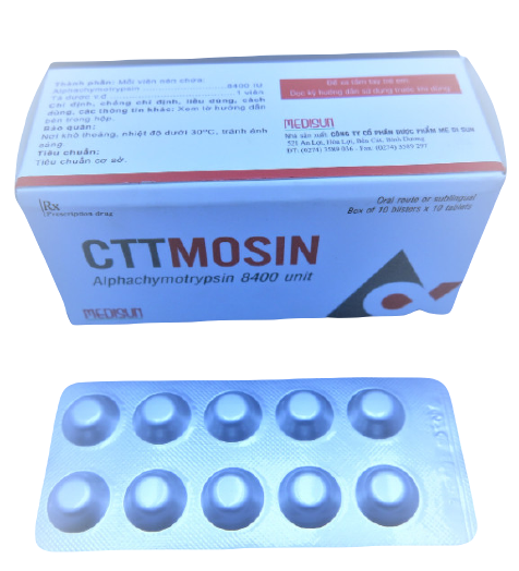 Cttmosin (Alphachymotrypsin) 8400 Medisun (H/100v)