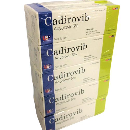 Cadirovib Cream 5% (Aciclovir) US Pharma (Lốc/10t/5gr)