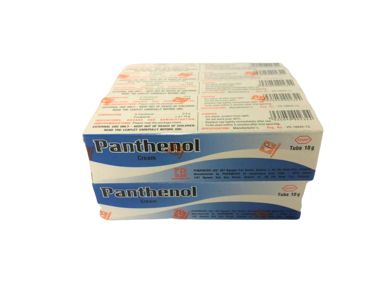 Panthenol Cream Pharmedic (Lốc/10 Tuýp/10gr)