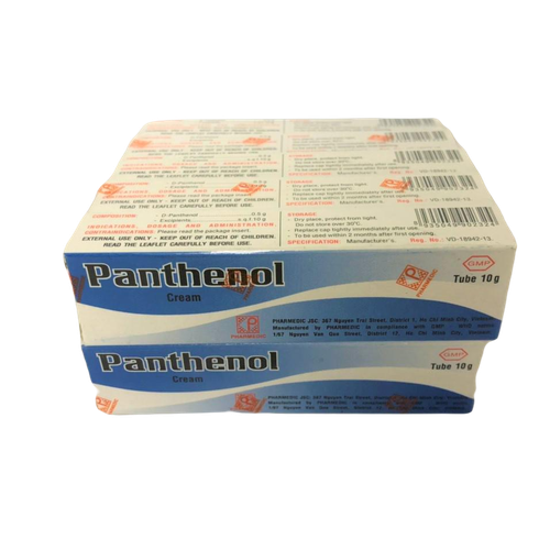 Panthenol Cream Pharmedic (Lốc/10 Tuýp/10gr)