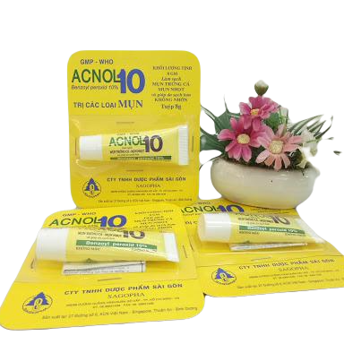 Acnol 10 Trị Mụn Sagopha (Tuýp/8gr)