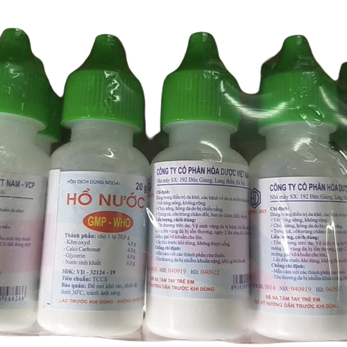 Hồ Nước Bôi Da Hóa Dược Việt Nam (Lốc/10 chai/20g)