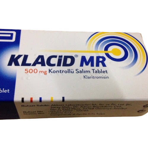 Klacid MR 500mg (Clarithromycin) Abbott Turkey (H/14V)