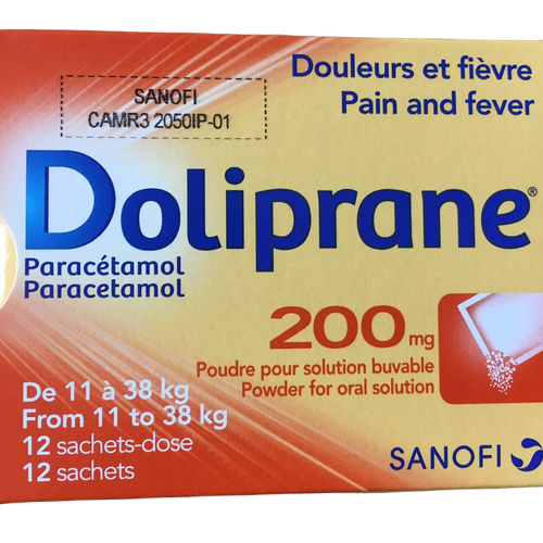 HẠ SỐT Doliprane 200mg (Paracetamol) Sanofi (H/12g)