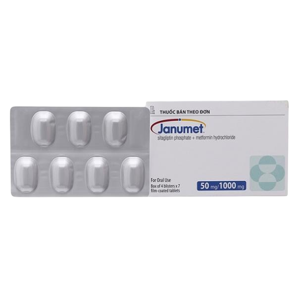 Janumet 50mg/1000mg (Metformin, Sitagliptin) MSD (H/28v) CTY