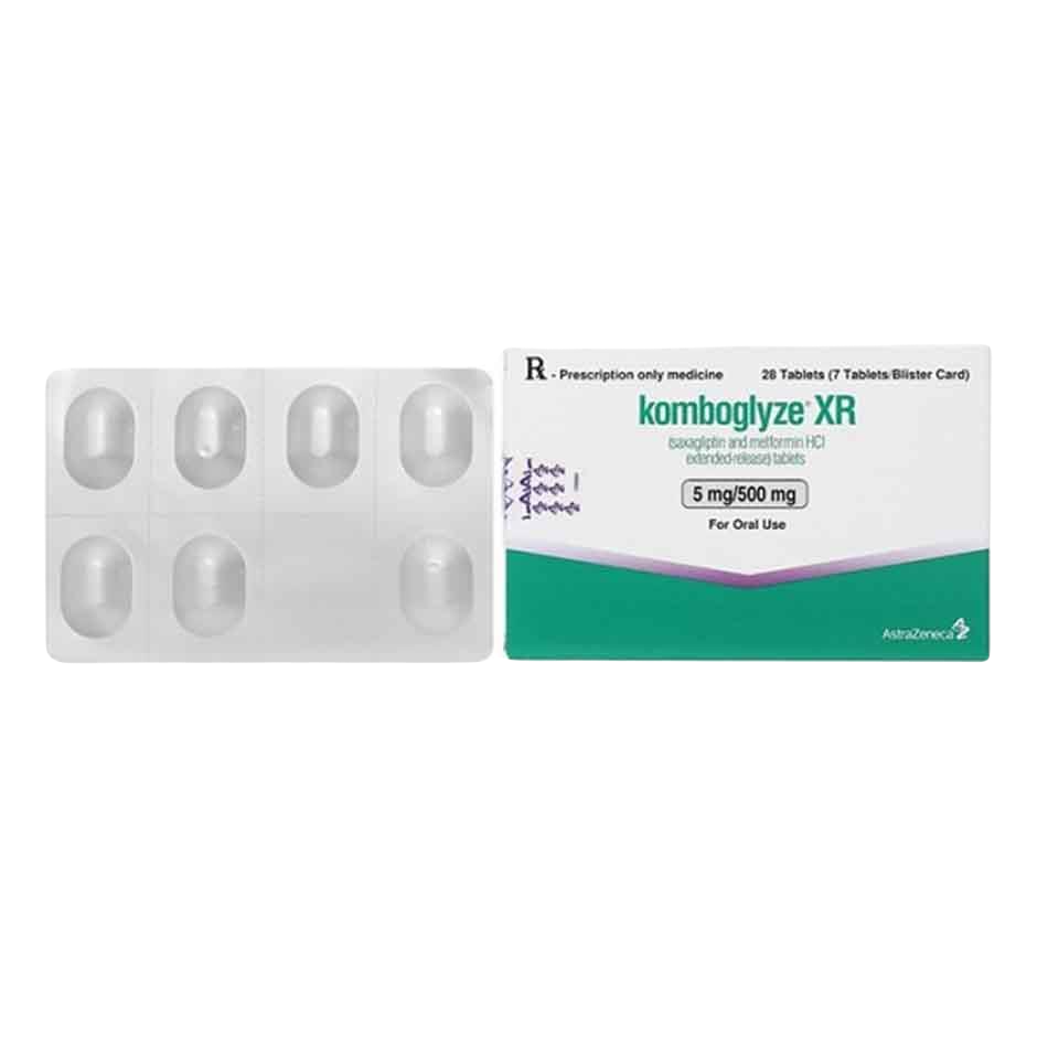 Komboglyze XR 5mg/500mg (Metformin, Saxagliptin) Astrazeneca (H/28v)