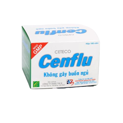 Cenflu (Paracetamol, Loratadin, Dextromethorphan Hydrobromid) Ceteco (H/100v)