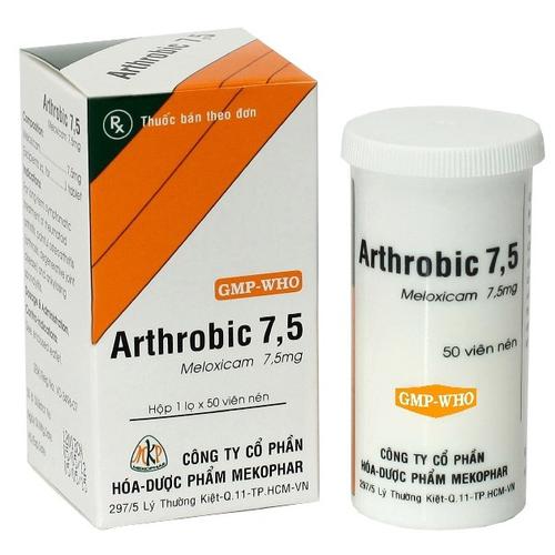 Arthrobic 7,5mg (Meloxicam) Mekophar (C/50v)