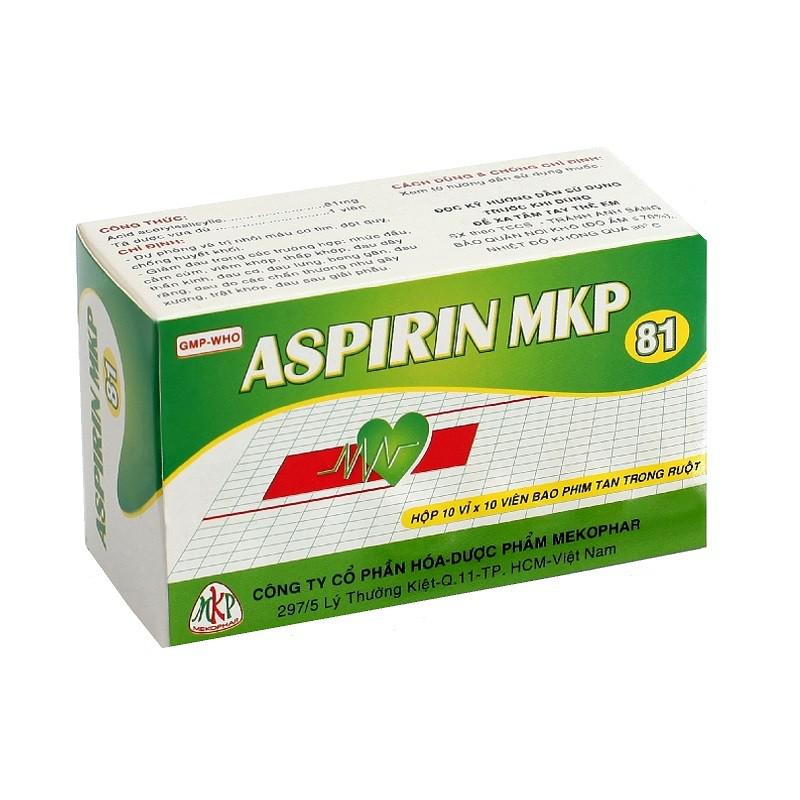 Aspirin MKP 81mg Mekophar (H/100v)