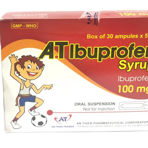 A.T (Ibuprofen) Syrup 100mg An Thiên (H/30o/5ml)