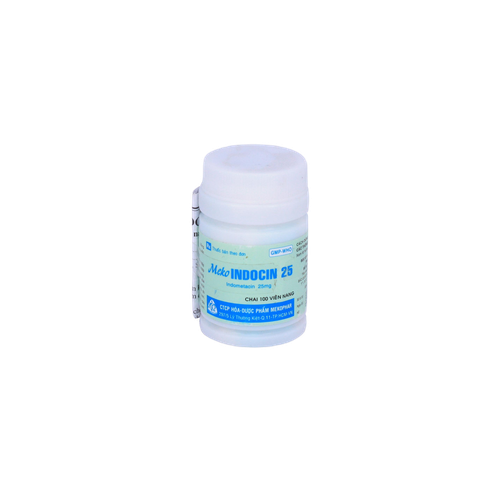 Mekoindocin (Indometacin) 25mg Mekophar (Lốc/5chai/100v)