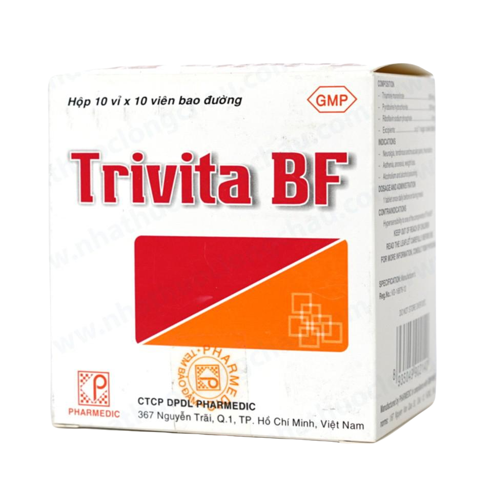 Trivita BF (Vitamin B1, Vitamin B6, Vitamin B2) Pharmedic (H/100v)