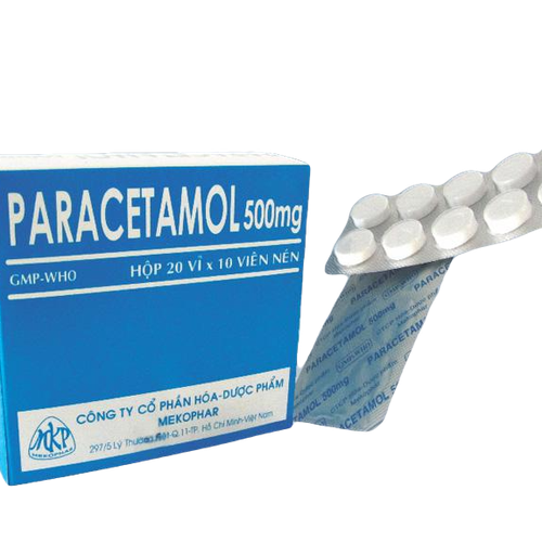 Paracetamol 500mg Mekophar (Lốc/5h/200v) Viên Tròn