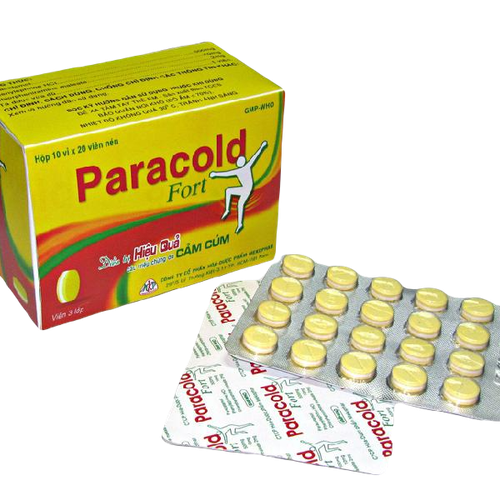 Paracold Fort (Paracetamol, Phenylephrin, Clorpheniramin Maleat) Mekophar (H/100v)