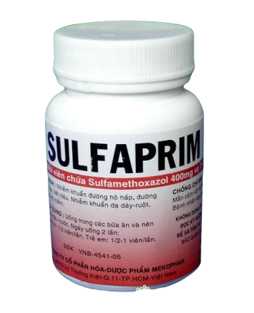 Sulfaprim 480 (Sulfamethoxazol, Trimethoprim) Mekophar (C/100v)