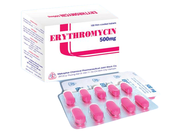 Erythromycin 500mg Mekophar (H/100v)