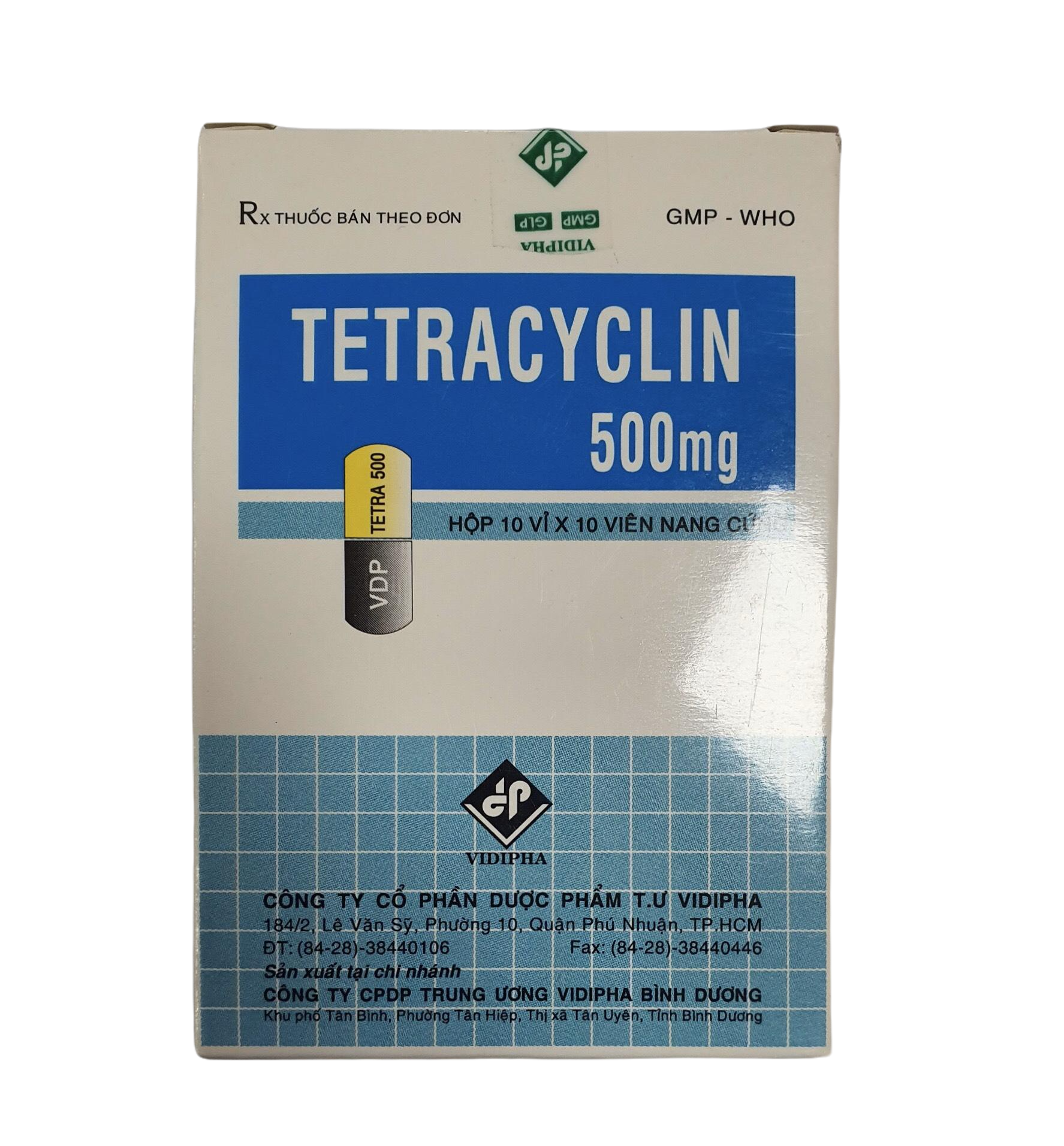 Tetracyclin 500mg Vidipha (H/100v)
