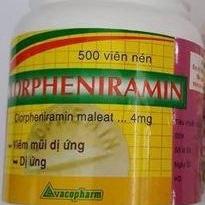 Clorpheniramin 4mg Vacopharm (C/500v)