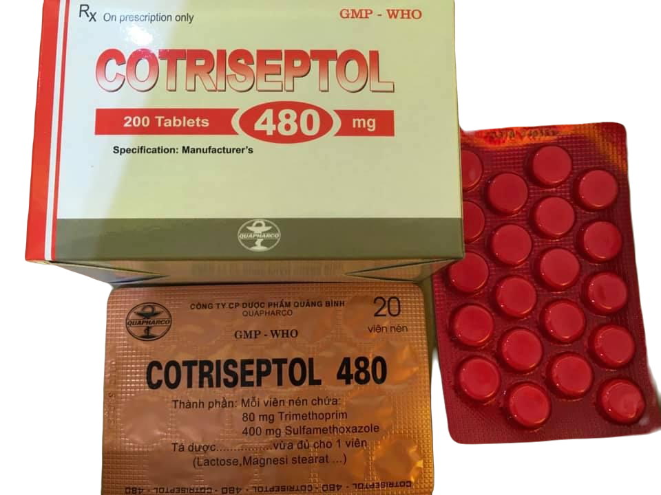 Cotriseptol 480mg (Sulfamethoxazole, Trimethoprim) Quapharco (H/200v)