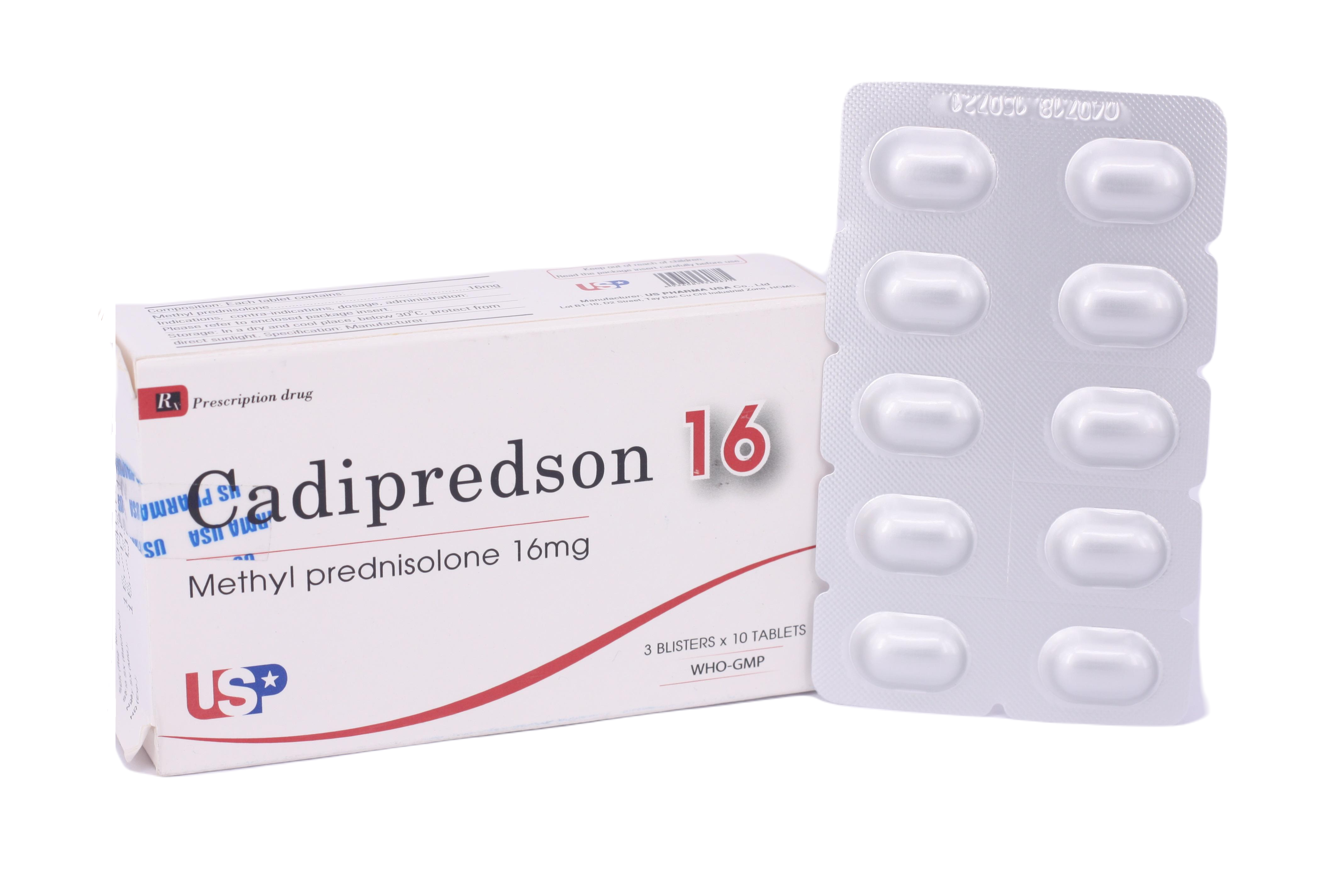 Cadipredson (Methyl Prednisolon) 16mg US Pharma (H/30v)