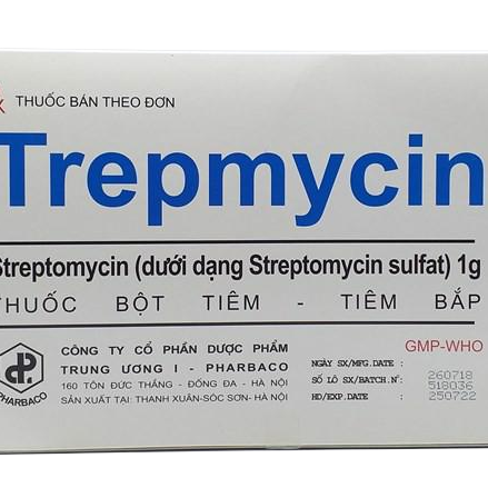 Trepmycin (Streptomycin) Pharbaco (H/50 ống)